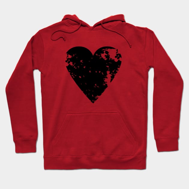 Black Imperfect Heart Hoodie by L'Appel du Vide Designs by Danielle Canonico